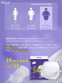 10/30片装，卫生巾，夜用护垫，女性经期专用，干爽透气，超薄速吸收，经期内裤，夜间防护裤 - 白色 - 查看 19