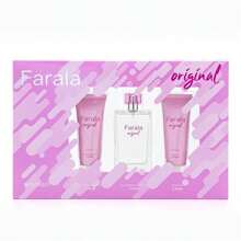 Farala - Original, Women's Gift Set, Cologne 100 Ml + Bath Gel 75 Ml + Body Lotion 75 Ml, 3-Piece Pack, Women's Eau De Toilette, Spicy Floral Aroma, Fresh And Long-Lasting Fragrance - ✅ Delivery 24/72h