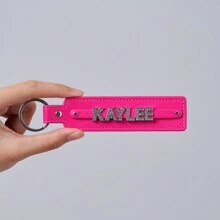 Personalisierter Acryl Mehrfarbiger Buchstaben Schlüsselanhänger, bestes Weihnachtsgeschenk, Geburtstagsüberraschung für Familie und Freunde, Leder Schlüsselanhänger, Acryl Namenspersonalisierung, Herbst/Winter Feiertags Geschenk, Überraschung für Lieblingsmenschen