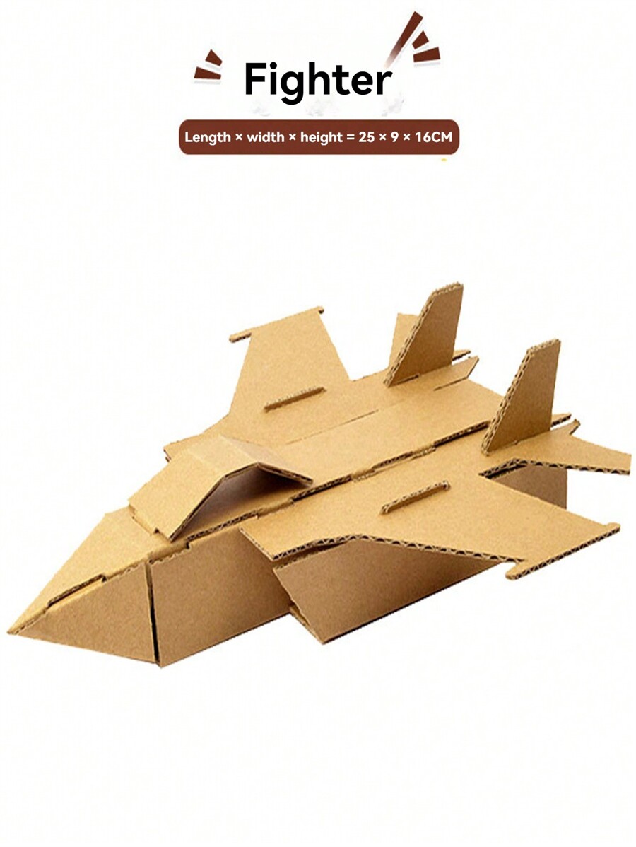 diy-handmade-cardboard-house-model-creative-painting-board-assemble