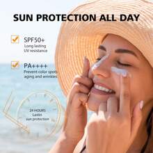 Aqueous Sunscreen Gel, Facial Moisturizing Oily Cortex Moisturising Sunscreen, Isolation Emulsion Moisturizing And Hydrating Physical Isolation For Men And Women 50ml