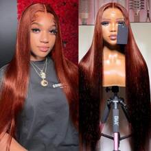 Pelucas sin pegamento, cabello humano, pre-arrancado, pre-cortado, 6x4, pelucas frontales de encaje recto, cabello humano de 30 pulgadas, pelucas con cierre frontal de encaje para mujeres, densidad 180, peluca sin pegamento para usar y usar, lista para usar, color negro natural