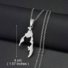 1pc Tamil Eelam Pendant Necklaces Jewelry Stainless Steel - Multicolor - View 11