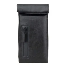 JBNG Pink Smell Proof Pouch Bag PU Leather Airtight Bag For Home And Travel Pocket Size Bag For Her