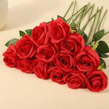 1 Stück realistische künstliche Rosenstrauß für Hochzeiten, Geburtstage und mehr für Blumenarrangements und Dekor Zuhause