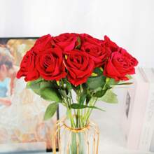 1 Stück realistische künstliche Rosenstrauß für Hochzeiten, Geburtstage und mehr für Blumenarrangements und Dekor Zuhause