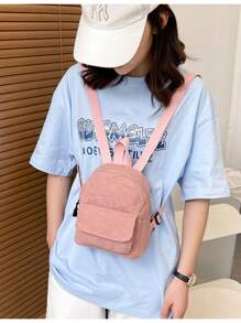 Mini zaino, mini zaino nero, zaino personalizzato, mini zaino ricamato, borsa carina per adulti, borsa scolastica, mini zaini per signore - Multicolore - Visualizzare 4