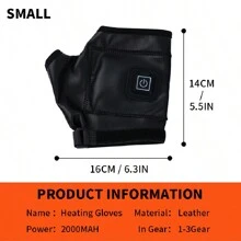 Găng tay lót sưởi ấm có thể sạc lại, Găng tay giữ ấm tay Unisex thích hợp cho các hoạt động ngoài trời vào mùa đông như đi xe máy, trượt tuyết, cắm trại, câu cá và săn bắn, giữ ấm tay trong thời tiết lạnh - màu đen - Xem 10