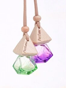 1pc 8ml Multi-Color Mini Fragrance Vial Glass Bottle, Empty Transparent Hanging Decoration Bottle For Car Decor Or Refilling