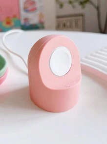 Apple Watch Stand, Silicone Soft 8/S7/S1/S2/S4/S9/Ultra Holder Bracket - Pink - View 2