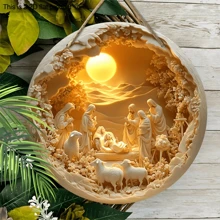 1pc Rustic Style White Hanging Decor, Multipurpose Decoration For Home, Classroom, Indoor And Outdoor, Suitable As Household Gift