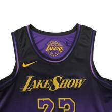 Nike 男士篮球球衣 #23 湖人城市版摇摆人上衣 FQ4346-504 - 紫色 - 查看 3