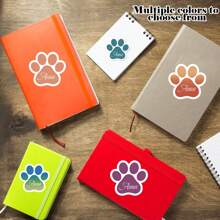 10/20/30 PIEZAS Pegatinas personalizadas de 5CM de la huella de la pata de la mascota Pegatinas de vinilo de la huella de la pata Pegatinas personalizadas con el nombre de la pata Pegatinas lindas de la mascota Pegatinas impermeables Pegatinas personalizadas con el nombre de la mascota Pegatinas para Hydroflask Huella personalizada con nombre Pegatina de gato personalizada Pegatinas para portátil Pegatinas divertidas