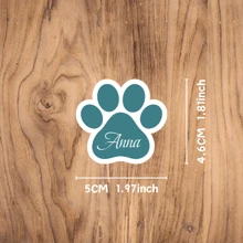10/20/30 PIEZAS Pegatinas personalizadas de 5CM de la huella de la pata de la mascota Pegatinas de vinilo de la huella de la pata Pegatinas personalizadas con el nombre de la pata Pegatinas lindas de la mascota Pegatinas impermeables Pegatinas personalizadas con el nombre de la mascota Pegatinas para Hydroflask Huella personalizada con nombre Pegatina de gato personalizada Pegatinas para portátil Pegatinas divertidas