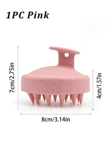 Scalp Massage Brush, Wheat Straw Hair Washing Tool, Silicon Hair Brush, Soft Silicone Tooth Shampoo Brush, Massage & Cleansing Scalp Brush, Scalp Exfoliating Scrub, Dandruff Removal Tool, Suitable For Both Men And Women, Mother Day Gift