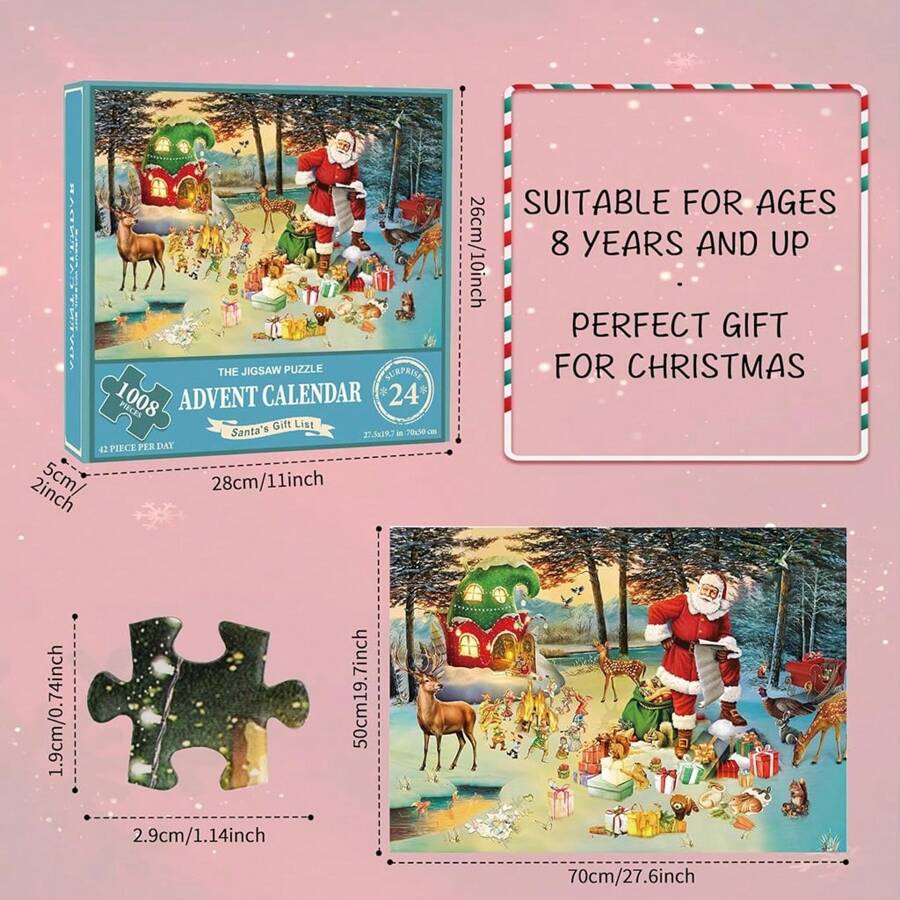 Puzzle Advent Calendar 2024 Christmas Advent Calendar 2024 Advent