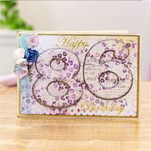 Big Size 0-9 Numbers Cutting Dies And Plastic Stencils Set For DIY Scrapbooking Album Card Making Decoration Paper Craft - Multicolor - View 8