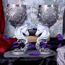 1pc Western Dragon Stem Glass, Stainless Steel 3D Wolf Head Goblet, Skull Design Unbreakable Wine Glass, Suitable For Office, Gaming And Dining - Multicolor - View 7