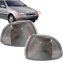 Par De Pisca Cristal Lanterna Dianteira Palio 96 97 98 99 00