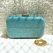 Women Glitter Crossbody Bag/Wallet For Party/Banquet/Wedding WT168-152 - 寶藍色 - 查看 1