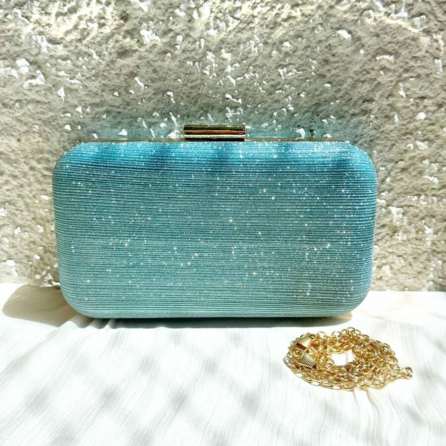 Women Glitter Crossbody Bag/Wallet For Party/Banquet/Wedding WT168-152 - 寶藍色 - 查看 1