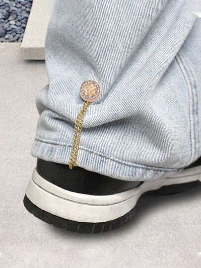 1 件/4 件优雅裤子和袖子磁性按扣，可调节袖口和窗帘夹，金属下摆夹用于改变衣服长度，可拆卸和可调节，无需钉子或缝纫