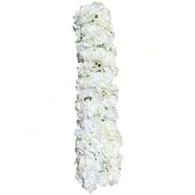 SanBouSi Rangée de roses artificielles 100cm, décoration murale de mariage, Arrangement Floral, toile de fond