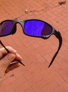 METAL MODEL Inspire Juliet Double XX Metal Squared Sunglasses - 藍色朱朱 - 查看 2