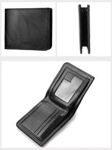 PU Leather Bifold Wallet With Coin Pocket, Multiple Card Slots, Large Capacity Wallet, Great Gift - Multicolor - View 7