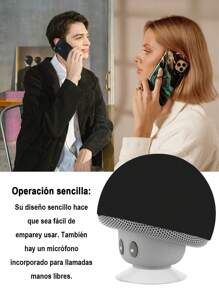 Mini Bocina Hongo Bluetooth Recargable Usb Impermeable - Negro - Ver 7