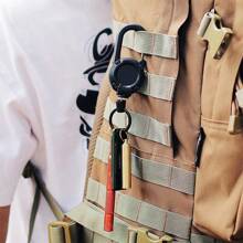 Mosquetão de aço para mochila com alça de , ideal para pesca, atividades ao ar livre, camping e outras atividades ao ar livre. Compatível com alças de mão, chaveiros e outros acessórios. - Multicolorido - Ver 6