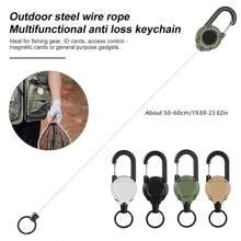 Mosquetão de aço para mochila com alça de , ideal para pesca, atividades ao ar livre, camping e outras atividades ao ar livre. Compatível com alças de mão, chaveiros e outros acessórios. - Multicolorido - Ver 5