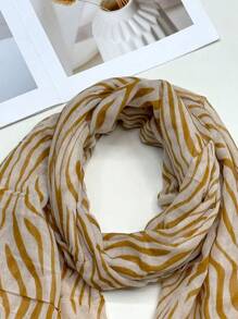 Fashionable New Bohemian Scarf, Breathable Stylish Printed Fringe Shawl, Elegant Design, Women's Sun Protection, Travel Scarf - Multicolor - View 4