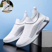 Zapatos Ortopédicos Cómodos Hombre: Tallas Grandes, Transpirables y Ligeros para Todo Tipo de Actividades Deportivas - Blanco - Ver 6