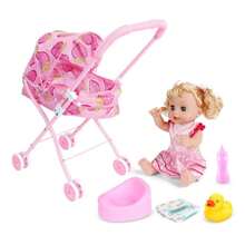 Carriola Con Accesorios y Muñeca - Fresas - Ver 1