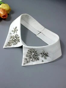 1 chiếc cổ áo rời thủ công đính đá pha lê cao cấp, thiết kế hoa hướng dương và cỏ ba lá, phù hợp với áo len, áo phông, váy, áo khoác, cho mùa xuân/hè/thu/đông, lễ hội, du lịch, vũ trường, trang phục tốt nghiệp. - Nhiều màu - Xem 8