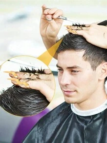 10 Stück Haarteilungstools Gothic Nagel Finger Rollenspiel Klaue Metallring für den ganzen Finger, verwendet für Hareflechten, wellige Haarstylings, Haarverlängerungen, Perücken und Haarzubehör