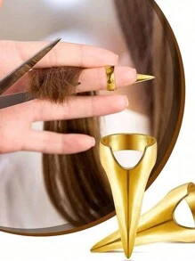 10 Stück Haarteilungstools Gothic Nagel Finger Rollenspiel Klaue Metallring für den ganzen Finger, verwendet für Hareflechten, wellige Haarstylings, Haarverlängerungen, Perücken und Haarzubehör