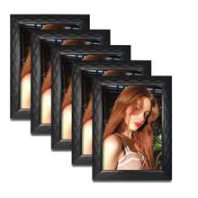 1 pièce ou set de 5 pièces, cadres photo ondulés de 5", 6", 7", 8", 10" (le motif réel peut varier, les photos sont expédiées au hasard), cadres style diamant dans les couleurs noir, blanc, argent, or, convenant comme cadeau pour le Nouvel An, la Saint-Valentin, Noël, souvenir de mariage, pour la décoration de la chambre, du mariage, de la maison, du bureau, à poser sur une table ou à accrocher au mur