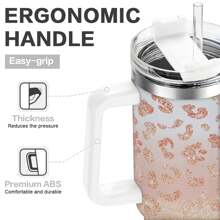 40 Oz Sunflower Travel Mug - Double Insulated Stainless Steel With Lid And Straw For Sunflower Aficionados - Sunflower5 - View 5