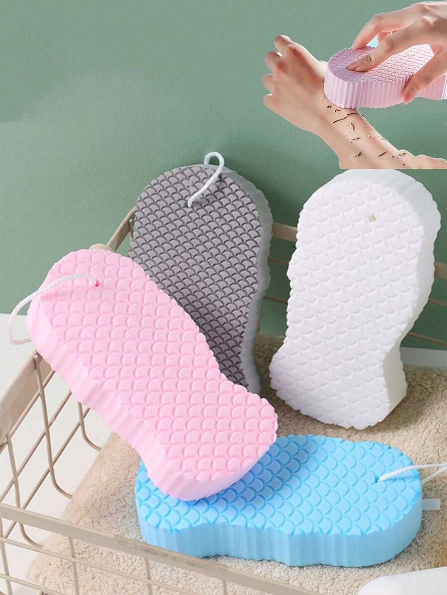 2 pièces Éponge exfoliante ultra douce et séchage rapide - Grattoir corporel doux et brosse de massage de douche, accessoire de salle de bain sans parfum, éponge exfoliante ultra douce, éponge pour éliminer les peaux mortes pour le corps, grattoir facial pour femmes et hommes - Multicolore - Voir 1