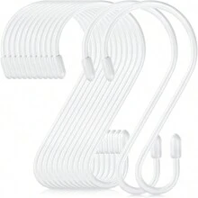 5 件/10 件 S 型挂钩，适用于厨房储物和户外露台储物 - 金色 - 查看 7