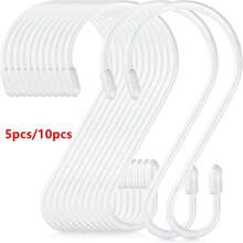 5 件/10 件 S 型挂钩，适用于厨房储物和户外露台储物 - 金色 - 查看 11