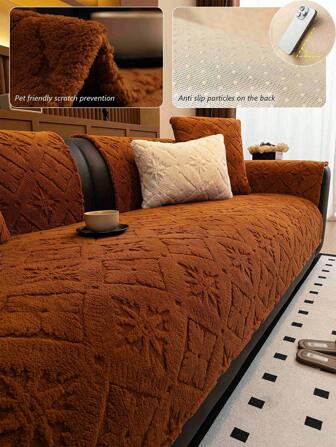 1 st Vintage högkvalitativ sammets rakt kuddfodral, varmt och bekvämt för alla årstider, husdjursvänligt och halkfritt