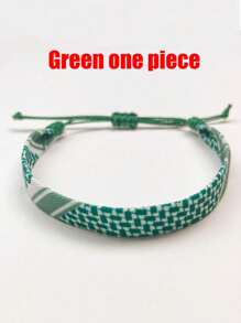 1 件/2 件/4 件男女通用可调节编织手链，波西米亚风格几何图案手工编织手链，彩色流苏波西米亚友谊手链，混搭 - 彩色 - 查看 5