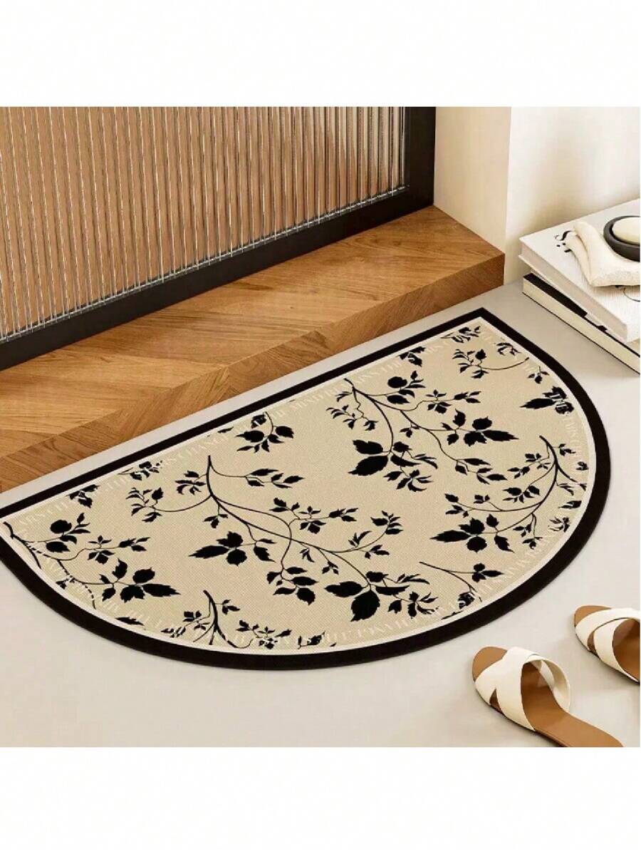 1 Thảm Phòng Tắm Họa Tiết Hoa, Thảm Lối Vào Nhà Vệ Sinh, Thảm Thấm Đất Diatomaceous, Thảm Chống Trơn Trượt Nhà Vệ Sinh, Trang Trí Phòng - Nhiều màu - Xem 1