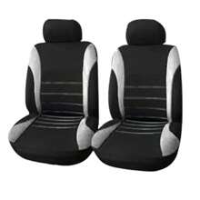 2 Fundas Para Asientos Delanteros De Auto - Gris - Ver 1