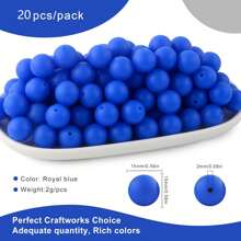 30 peças/20 peças 12mm/15mm Contas de Silicone, Usadas para Fabricação de Chaveiros, Contas Solta de Silicone para Fabricação de Pulseiras e Colares, e Contas de Silicone Circular para Canetas