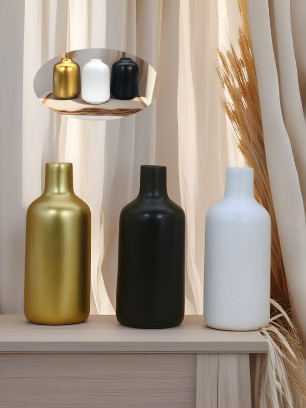 1PC Rama Decorations Elegante Vaso Cilíndrico Simples de Resina para Decoração de Casa - Perfeito para Flores, Mesas de Centro e Decorações de Escritório - Vaso de Flores Pequeno Ideal para Salas de Estar, Quartos e Suportes de TV - Um Lindo Presente de Aniversário ou Festival