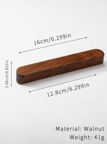 2 Peças Puxador de Gaveta de Madeira Natural, Maçanetas Redondas de Gabinete/Armário de Madeira de Nogueira